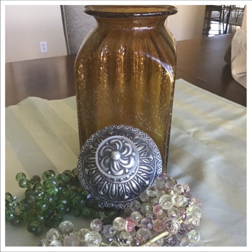 Medium Glass Canister With Lid